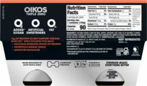 Nutritional value of oikos triple zero Actually Tells You: