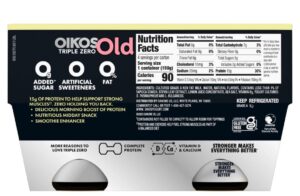 Oikos Triple Zero Nutrition Facts: