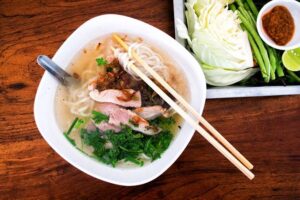 6. Pho Noodle Soup Nutrition for Condiments and Garnishes